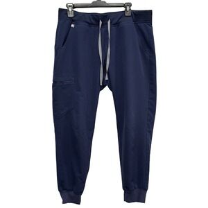 FIGS Technical Jogger Scrub Pants Navy Blue Mens Medium M 5-Pocket FIONx Stretch